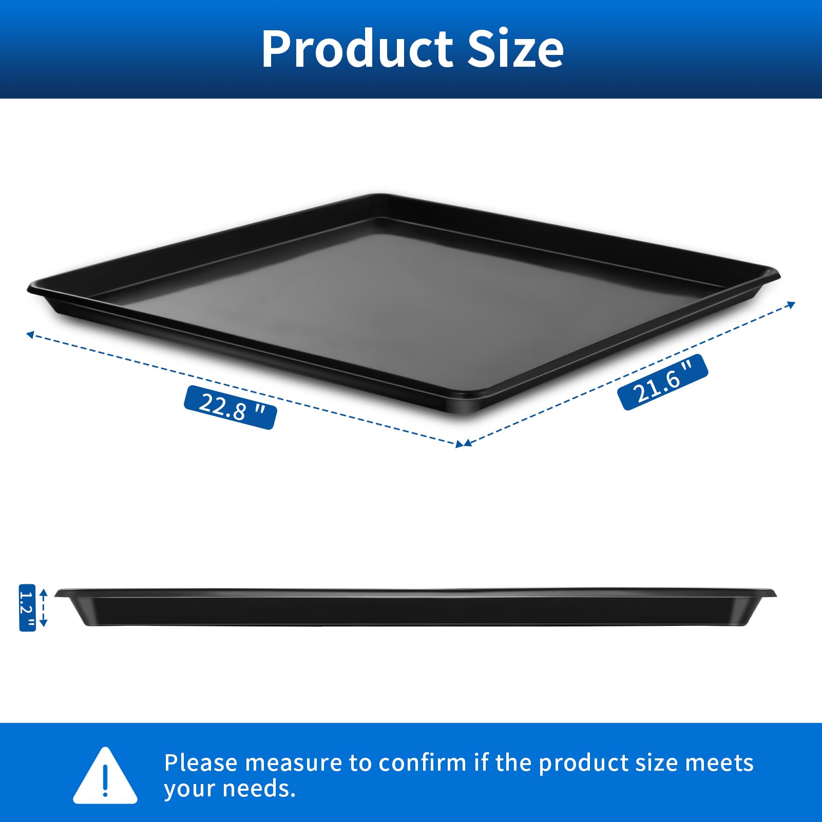 Teodute raised edge prevents spills and ground staining