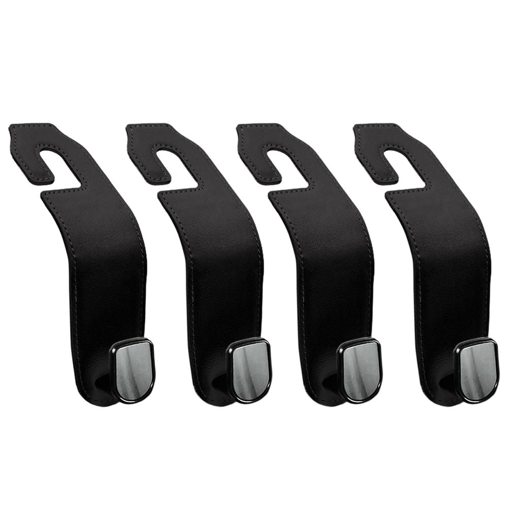 Teoenix leather headrest hook with 360-degree rotation for versatile hanging options.