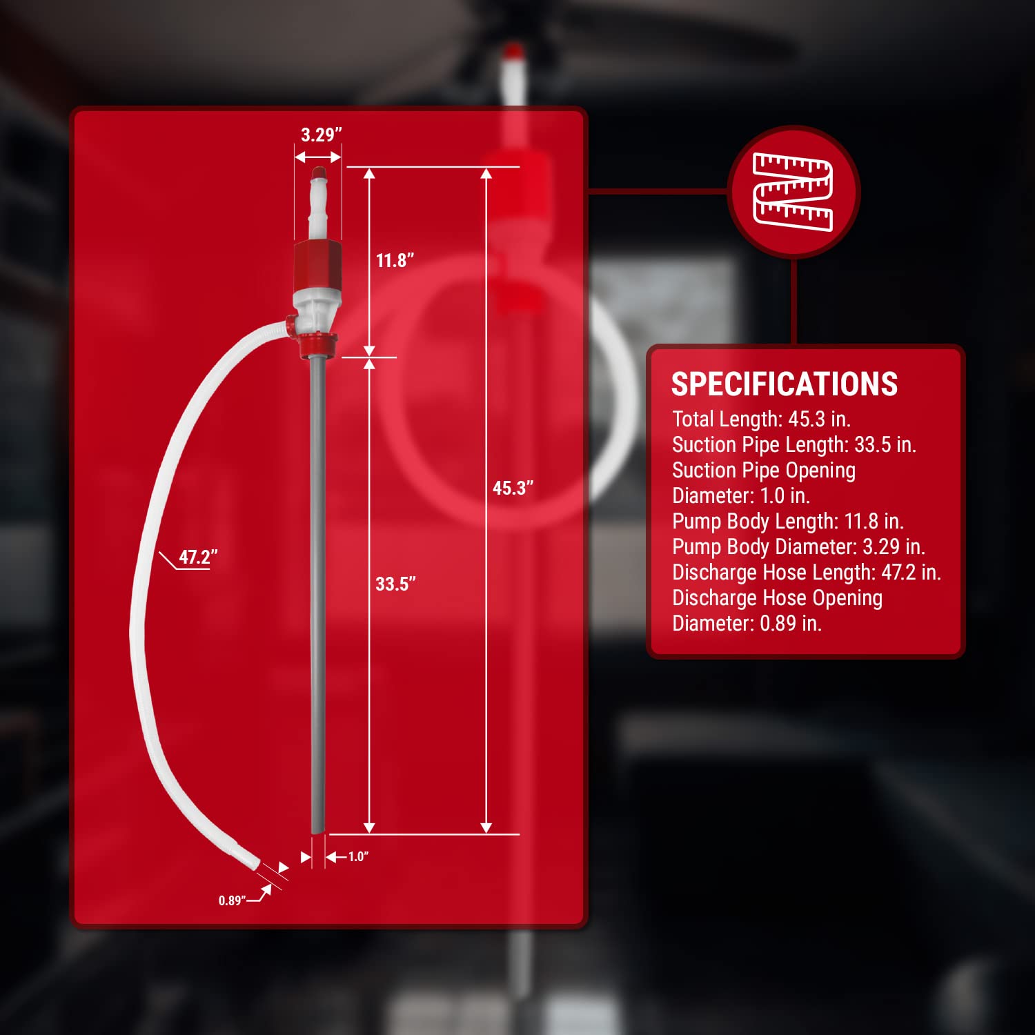 TERA PUMP 2-inch bung adapter installed on a 55-gallon drum
