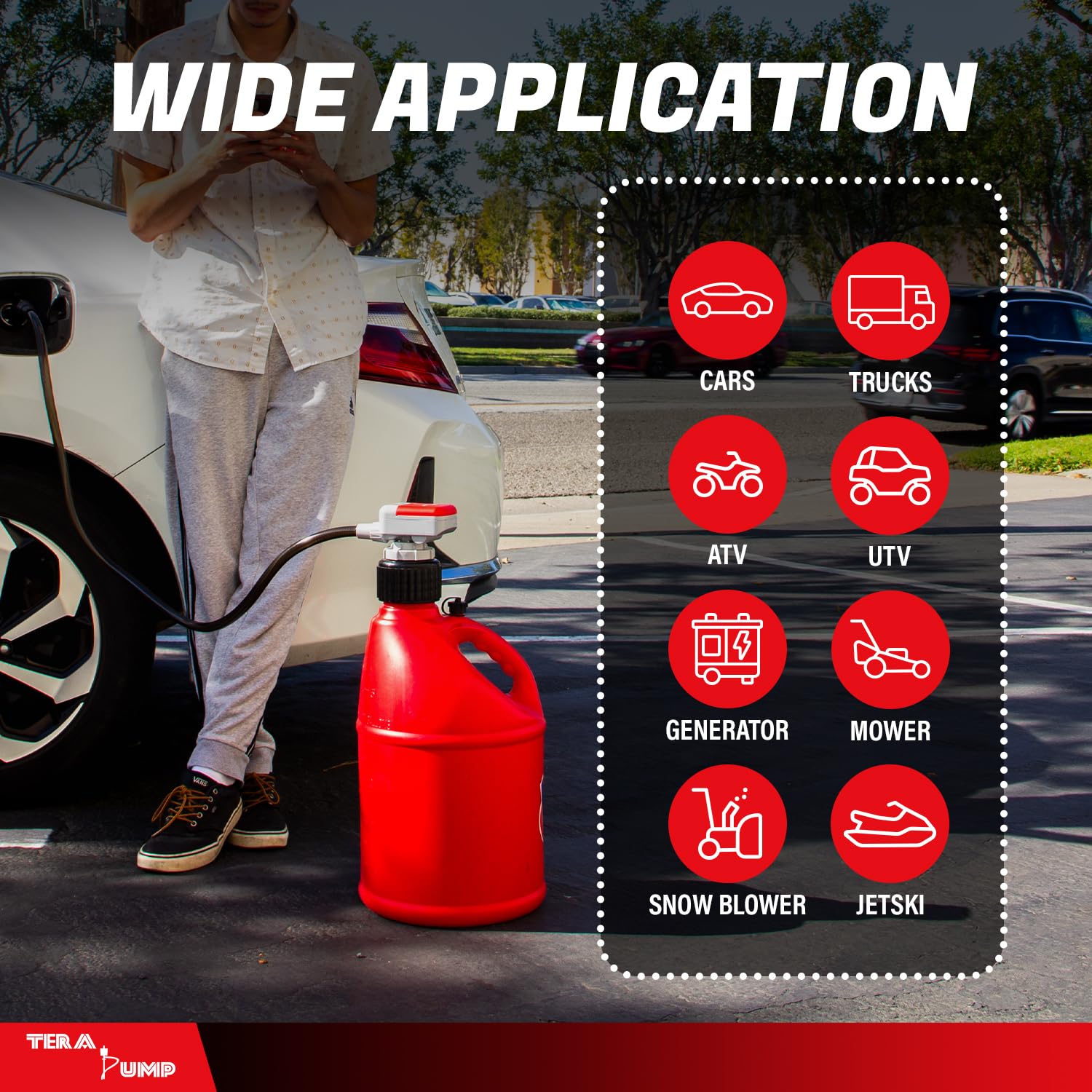 TERA PUMP 2nd Gen fast transfer rate moves fuel quickly.