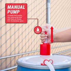 TERA PUMP 47.2-inch discharge hose extended for flexible draining