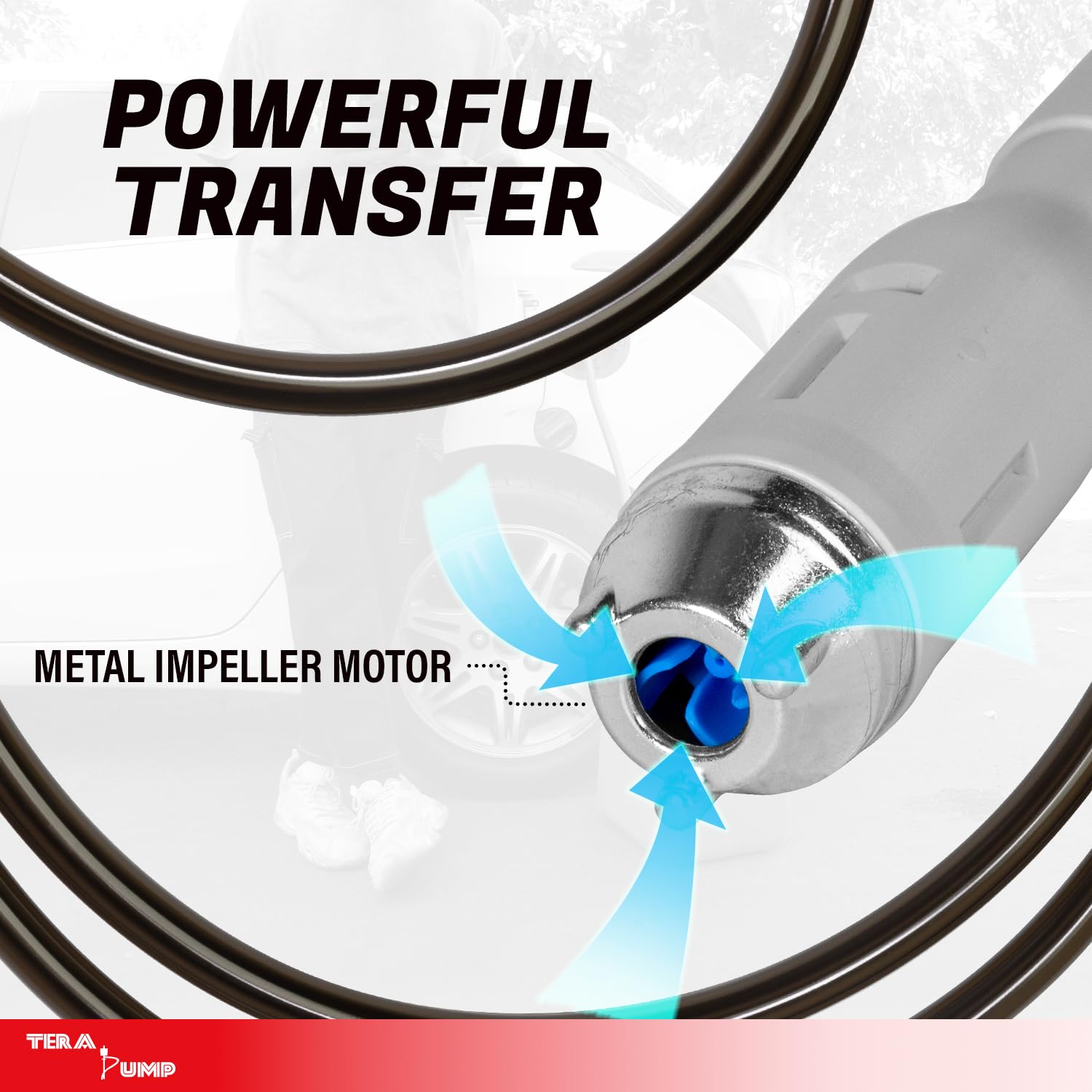 TERA PUMP 5th Gen 2.7 GPM enables faster fuel transfers.