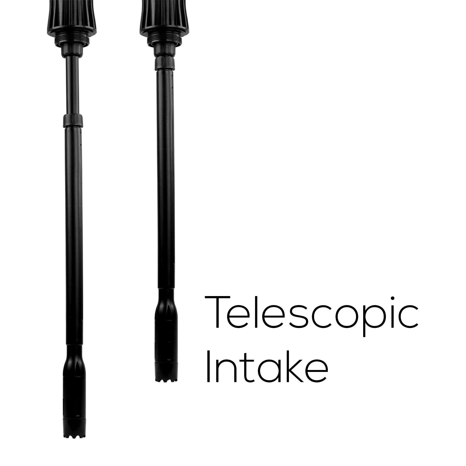 TERA PUMP adjustable nozzle lever enables precise flow control