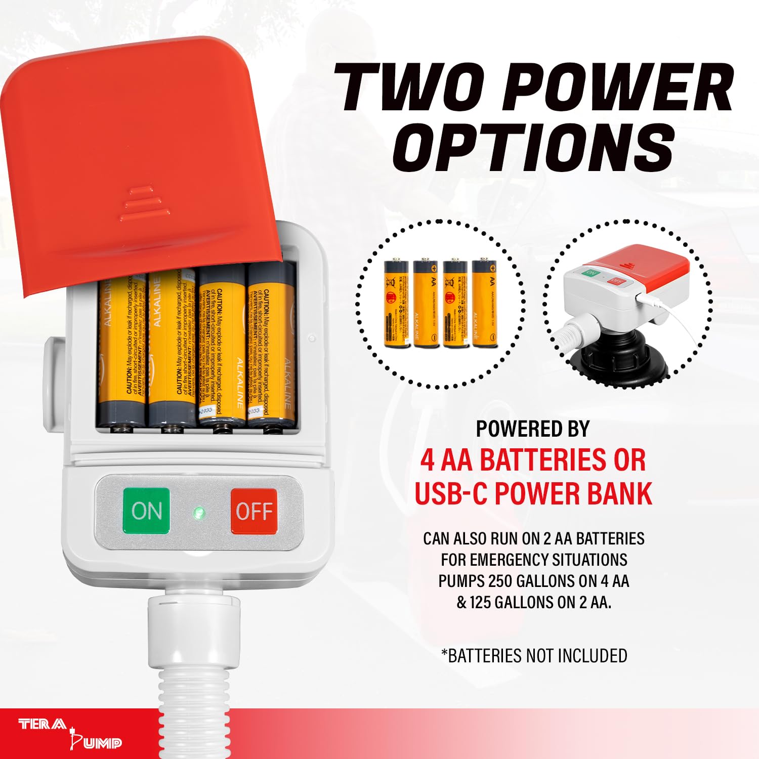 TERA PUMP nozzle cap keeps the nozzle clean after use.