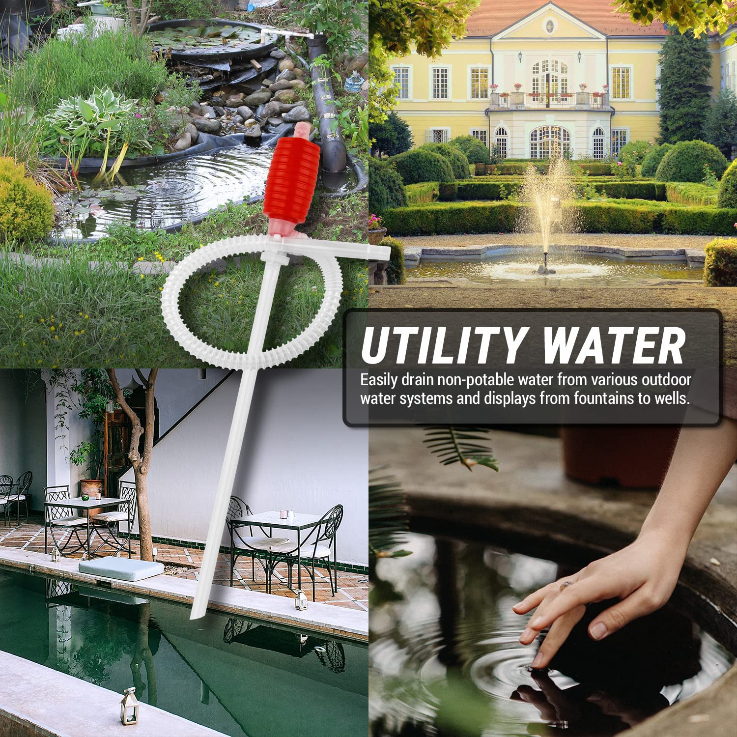 TERA PUMP portable, hand-operated design for transfers anywhere.