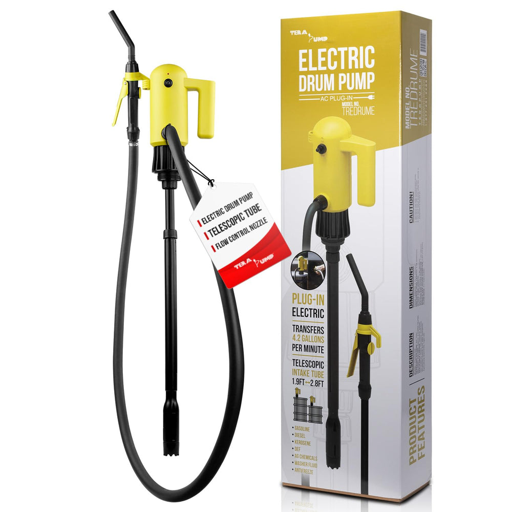 TERA PUMP telescopic suction tube extended for hard-to-reach transfers
