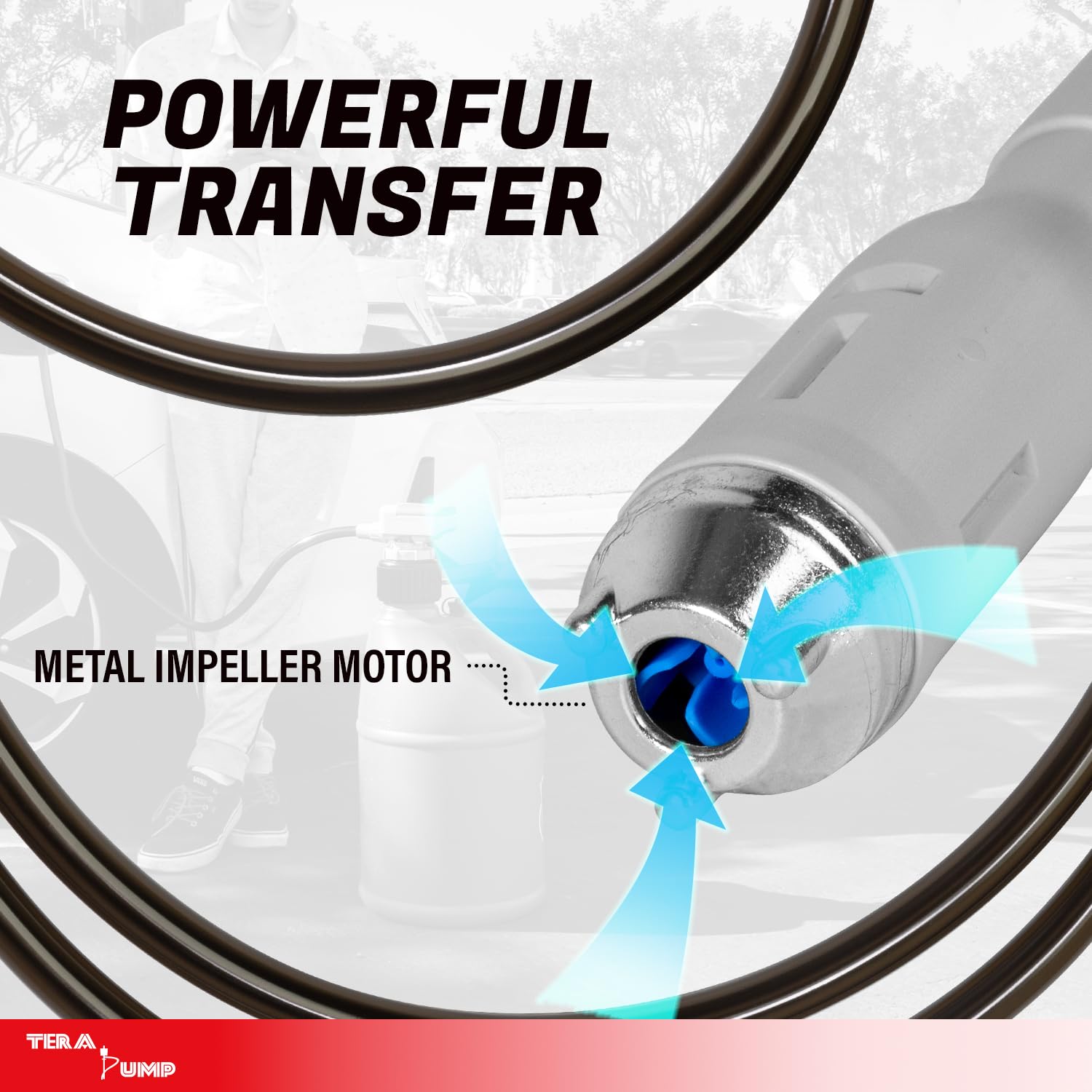 TERA PUMP TRFA01-XL splash-proof design protects against spills in wet conditions