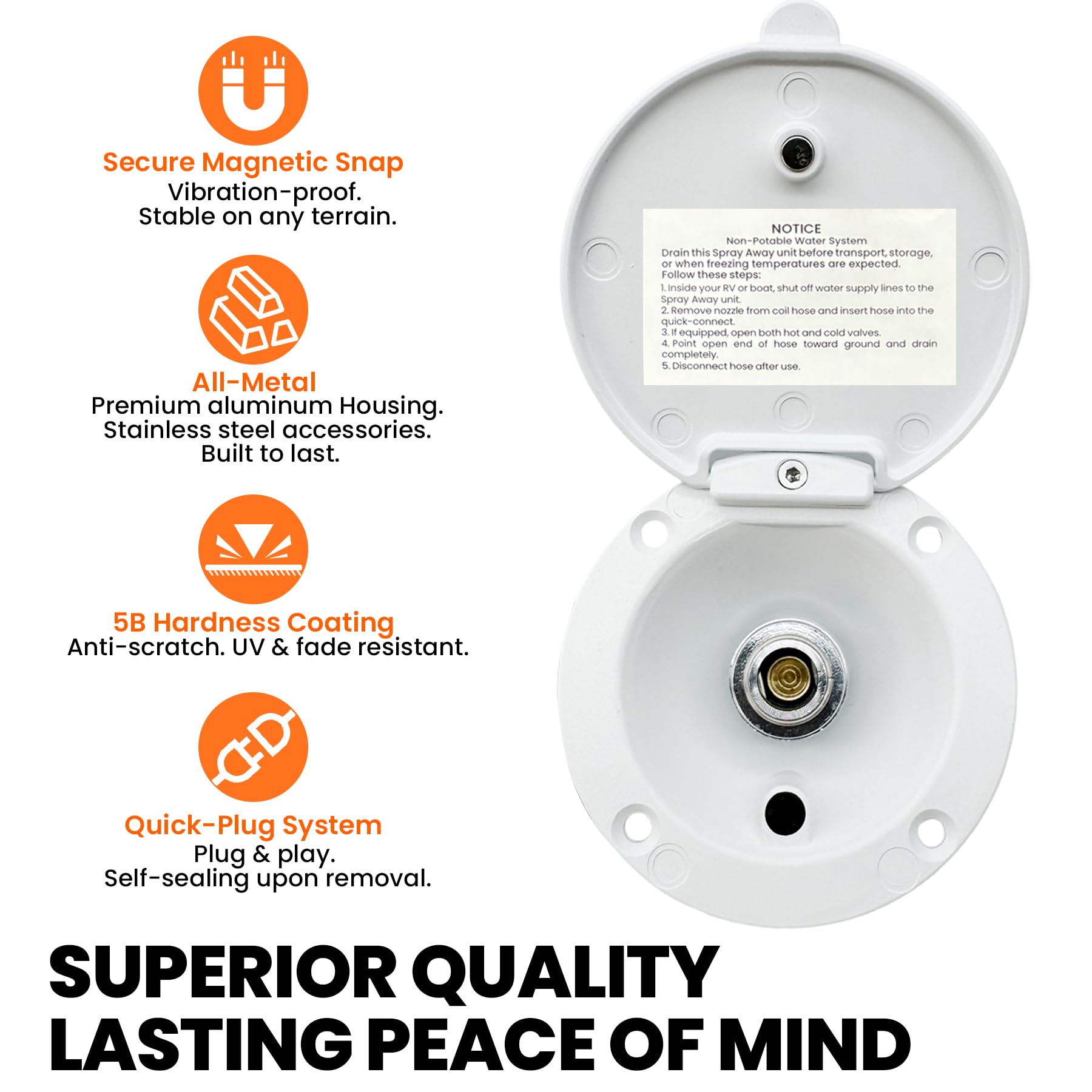 Terapaton auto-seal prevents drips when disconnecting