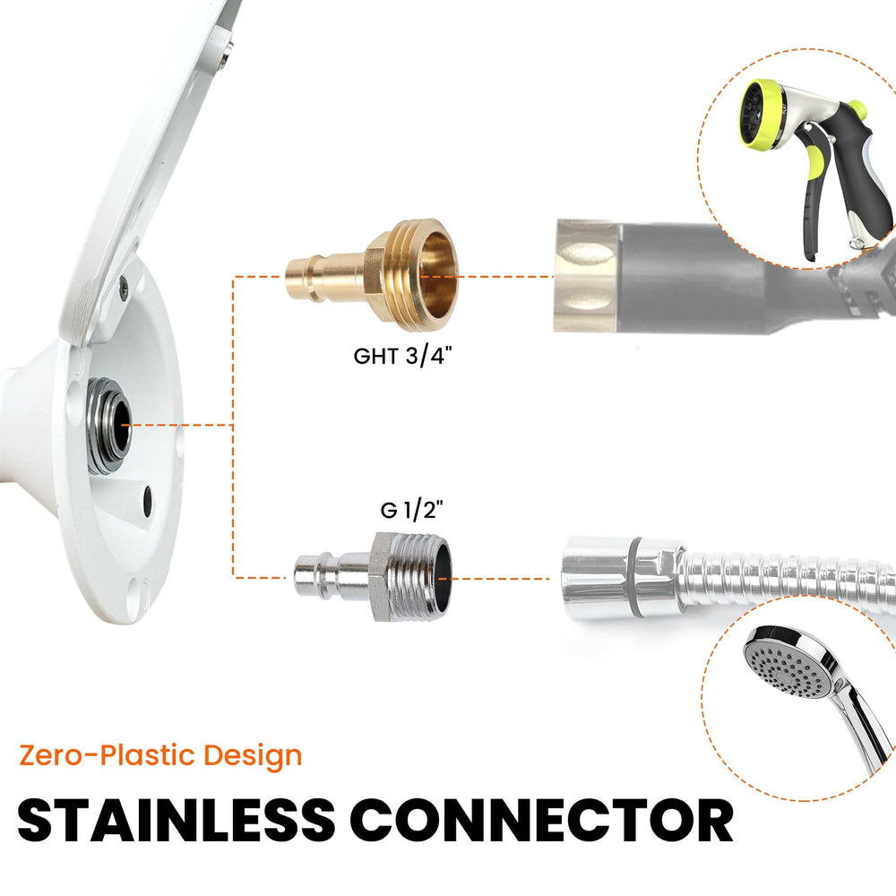 Terapaton GHT 3/4 adapter enables garden hose connections on the go