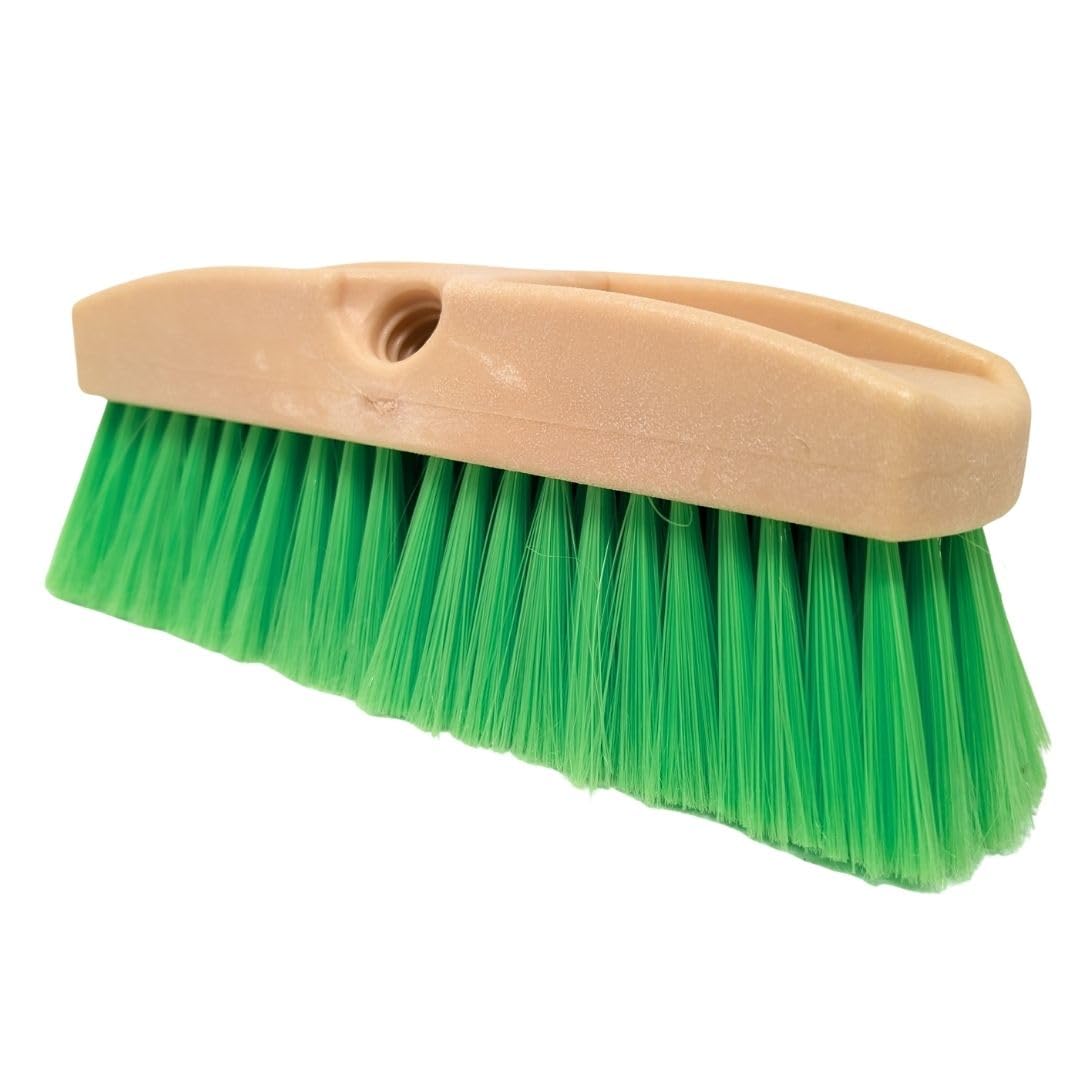Teravan Green Flow Through Brush Head cleaning a car with gentle, thorough scrubbing.