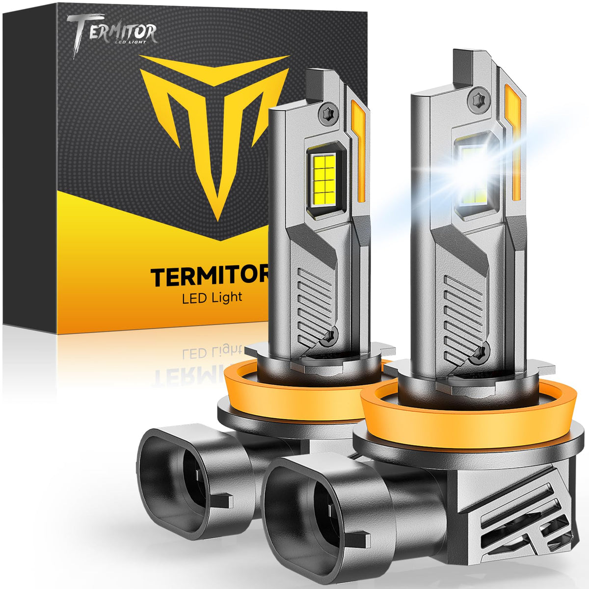 Termitor 360-degree spotlight adjustment shows precise beam direction for installation.