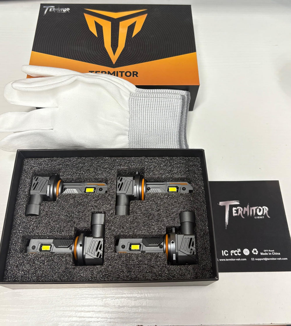 Termitor 9005/9006 bulbs aerospace aluminum durability