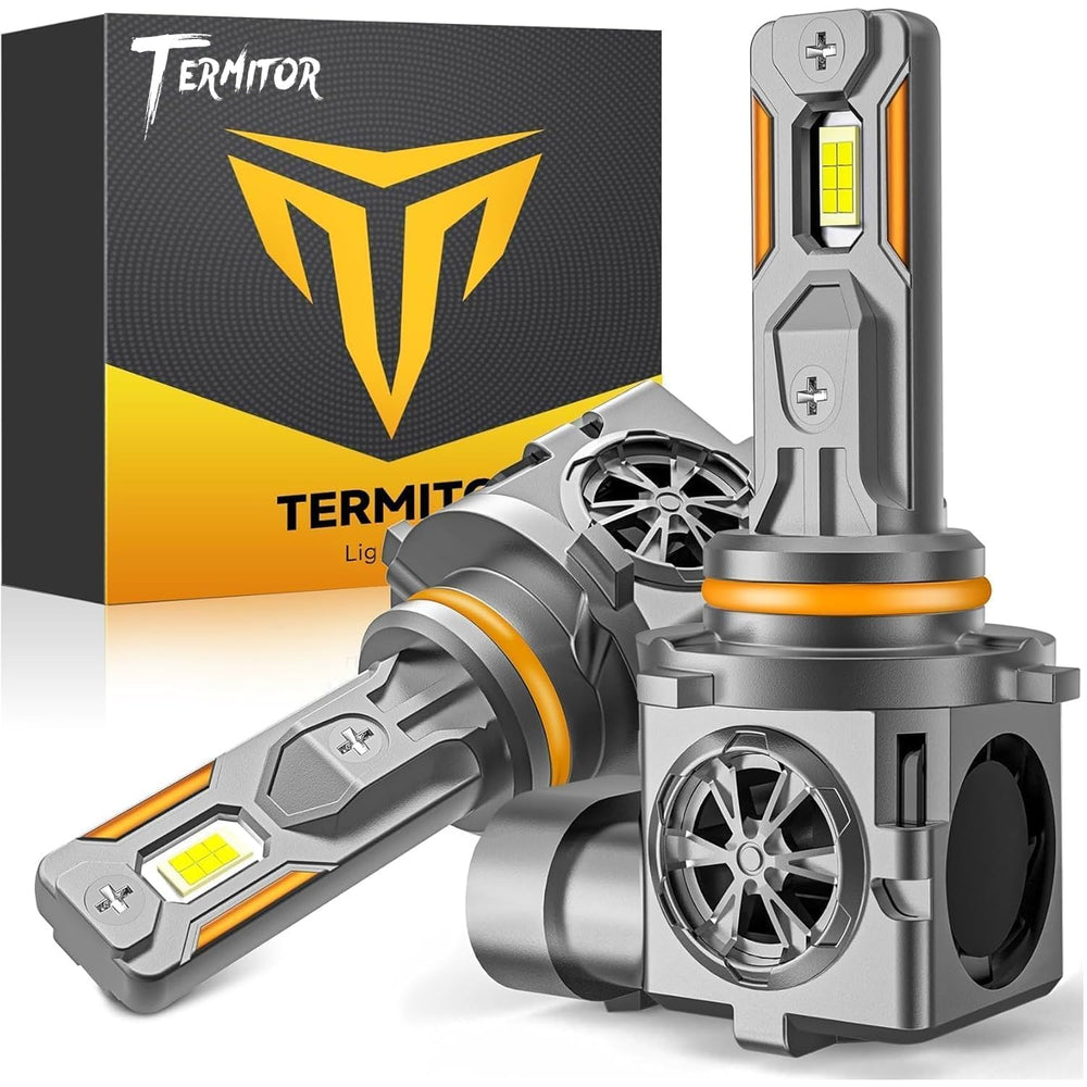 Termitor 9006 HB4 bulbs in box for quick upgrade.