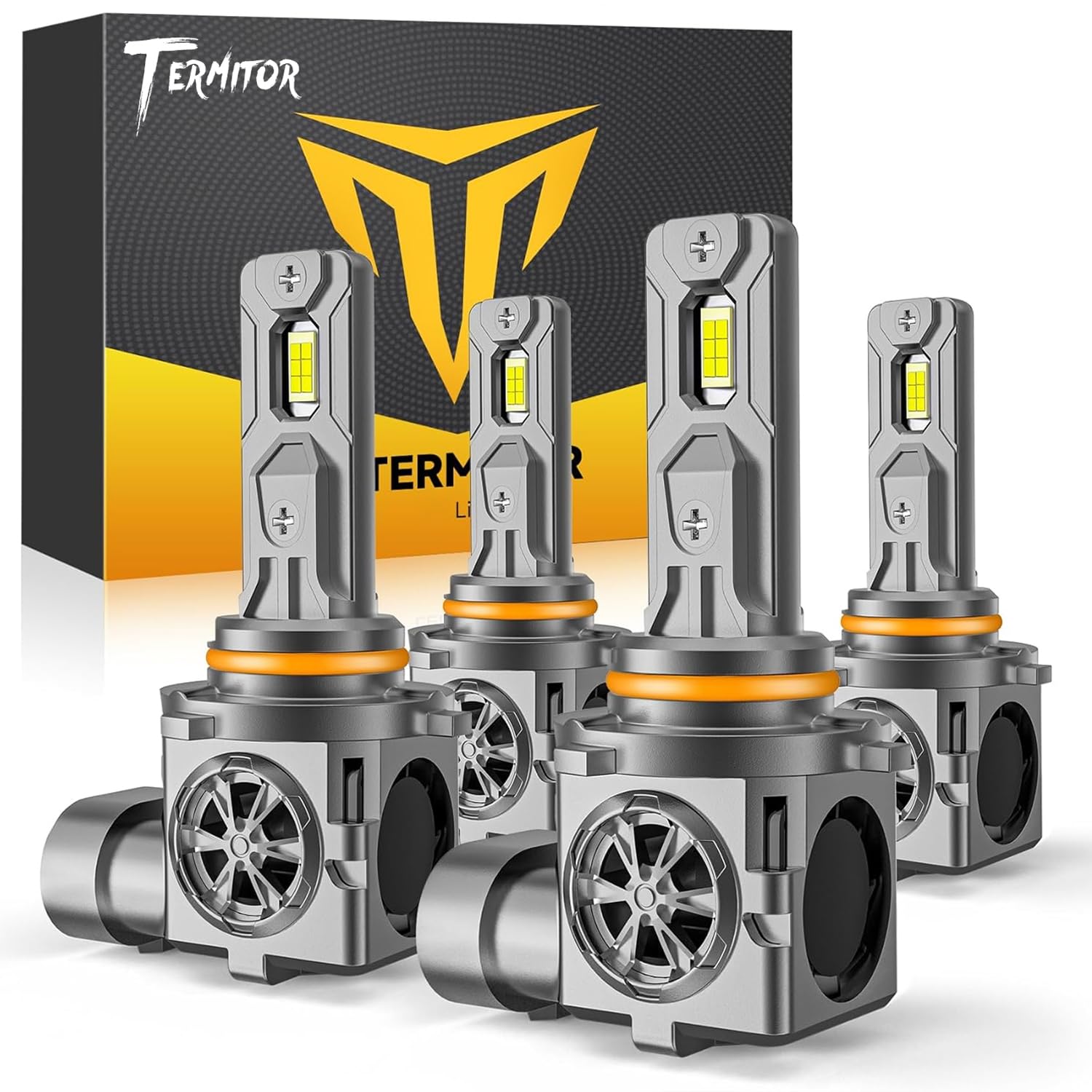Termitor 9005/9006 mini-size bulbs fit exactly like halogen for easy plug-and-play installation.