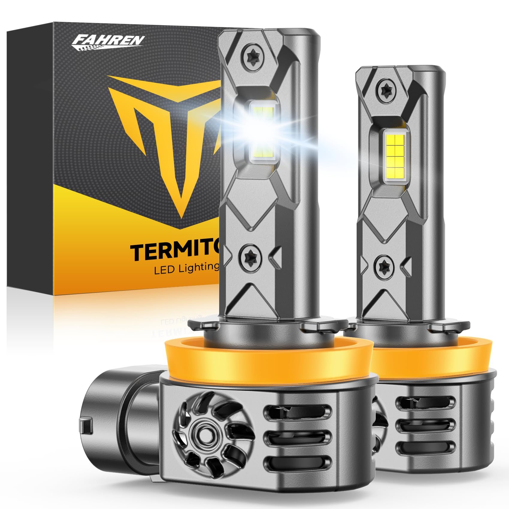 Termitor new gen H11 H8 H9 bulbs—compact plug-n-play for quick installation.
