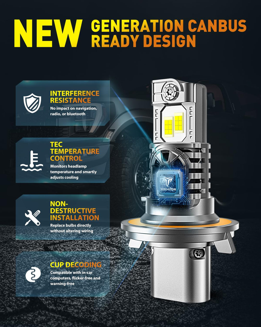 Termitor plug-and-play design enables quick, tool-free installation.