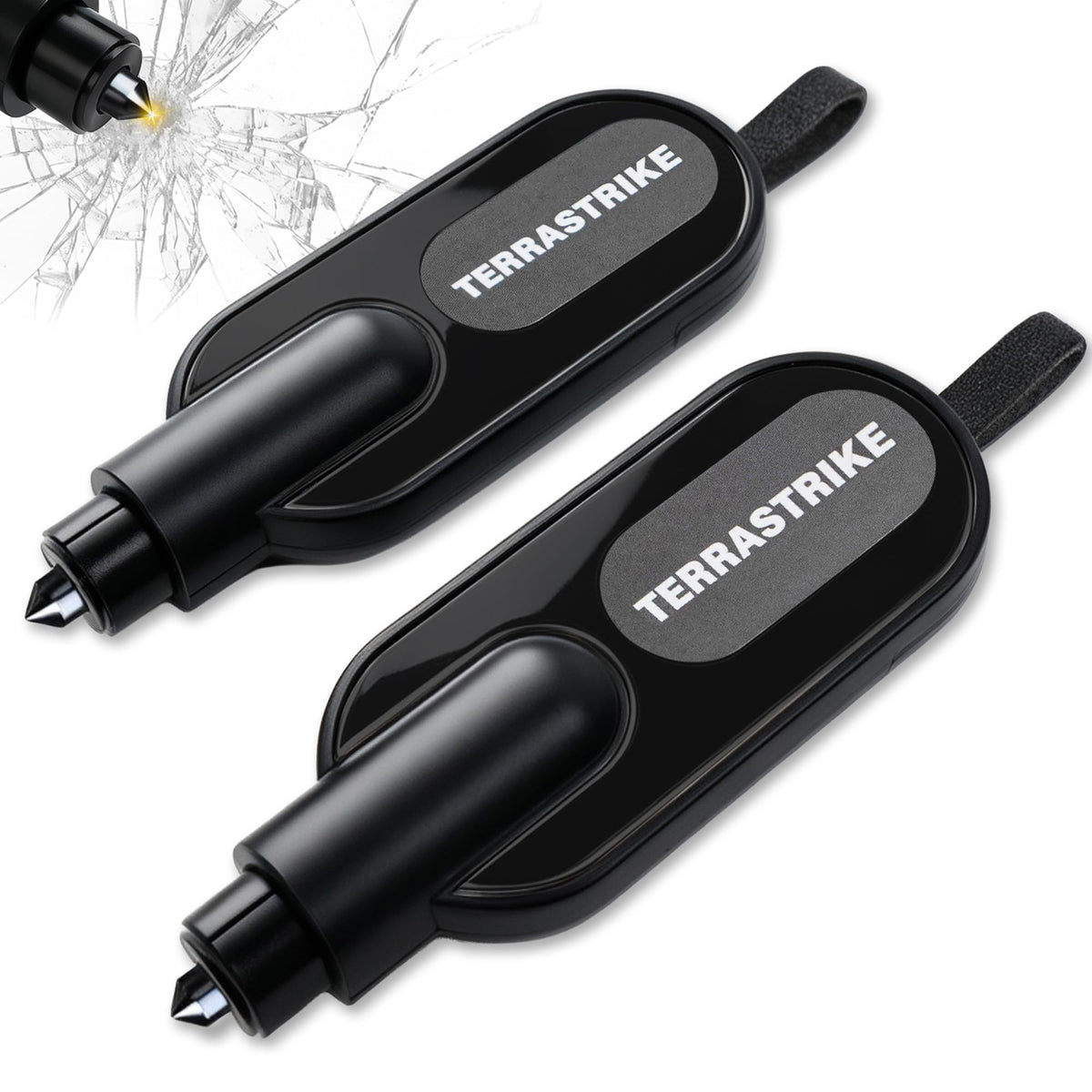 TERRASTRIKE front view showing two-pack and compact design for quick grab