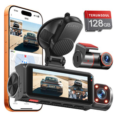 TERUNSOUL front camera showing sharp 4K road detail benefit