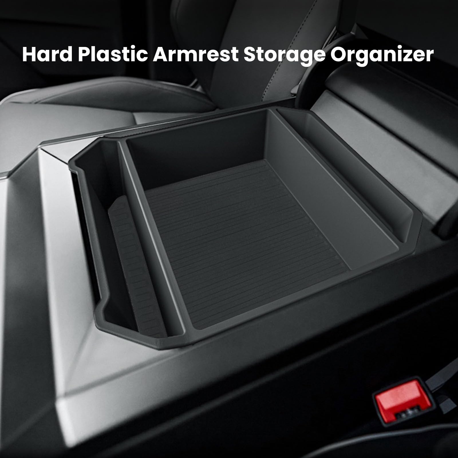 TESCYBERMODS armrest box storage mat adds space and keeps items organized
