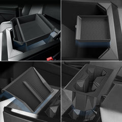TESCYBERMODS silicone cup holder insert secures drinks and reduces spills