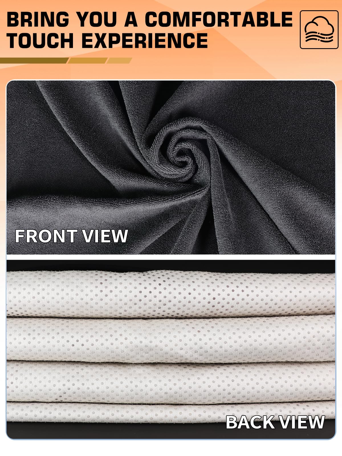 TESFEEL headrest slip-over design for quick setup and removal
