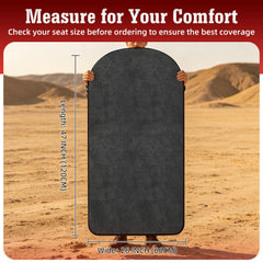 TESFEEL non-slip backing keeps the cover in place for easy entry and exit.