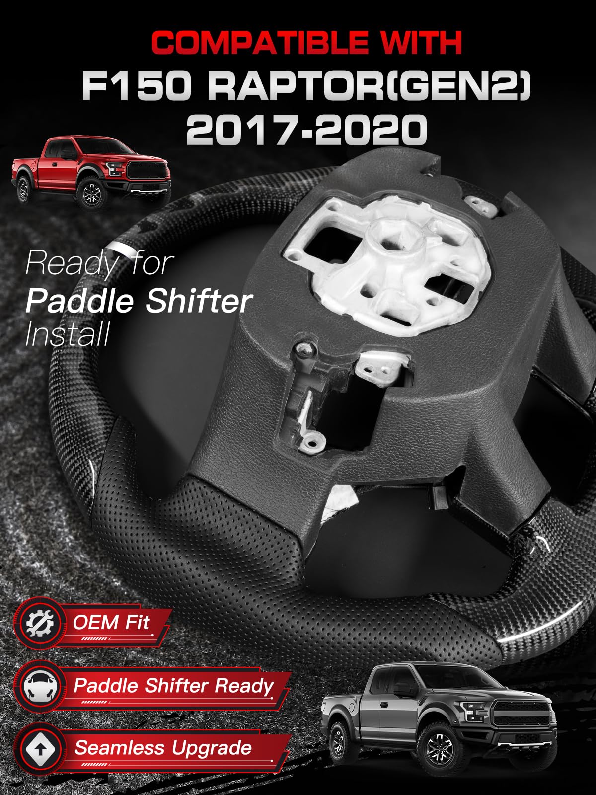 TESFEEL Raptor Gen 2 D-shape wheel enhances legroom and entry