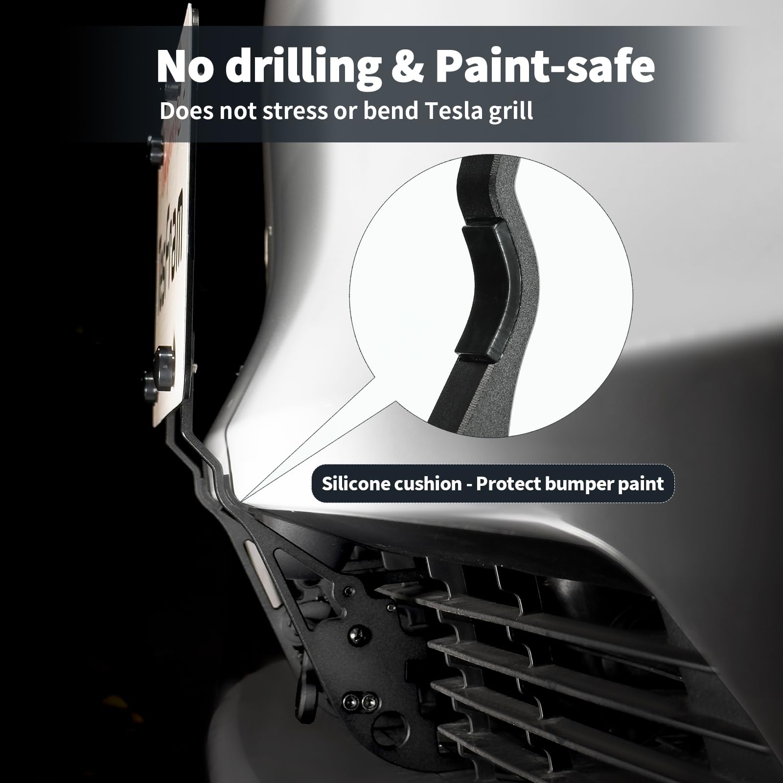 Anti-theft screw system with tamper-proof feature for TesFram mount
