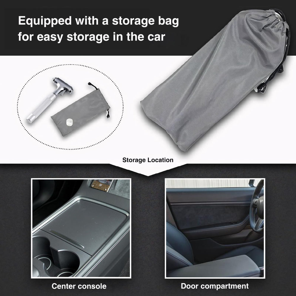 Tesheer compact storage fits in the glove box.