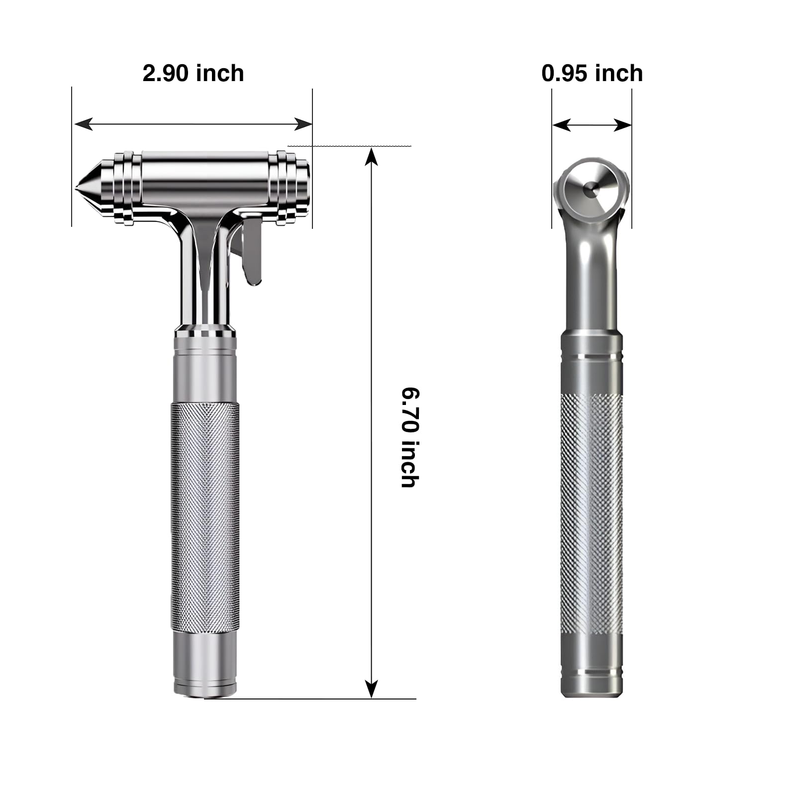 Tesheer ergonomic handle grip for secure control.