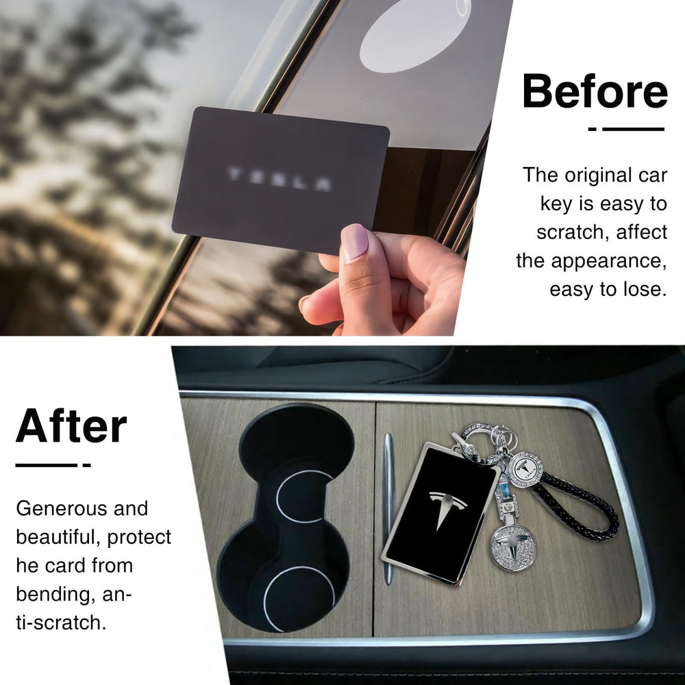 Tesheer for Model 3 holder with crystal shine and slim fit.