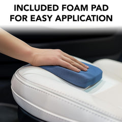 TesLiner leather coating dries to a clear, velvet finish