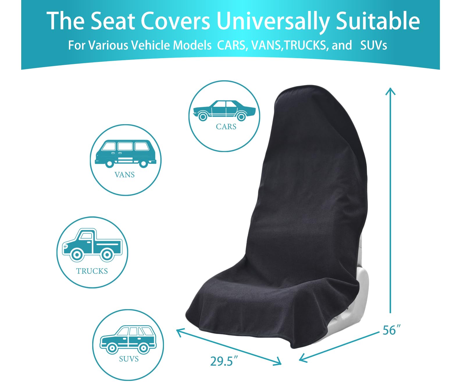 Teuaktty machine-washable seat cover for easy cleaning.