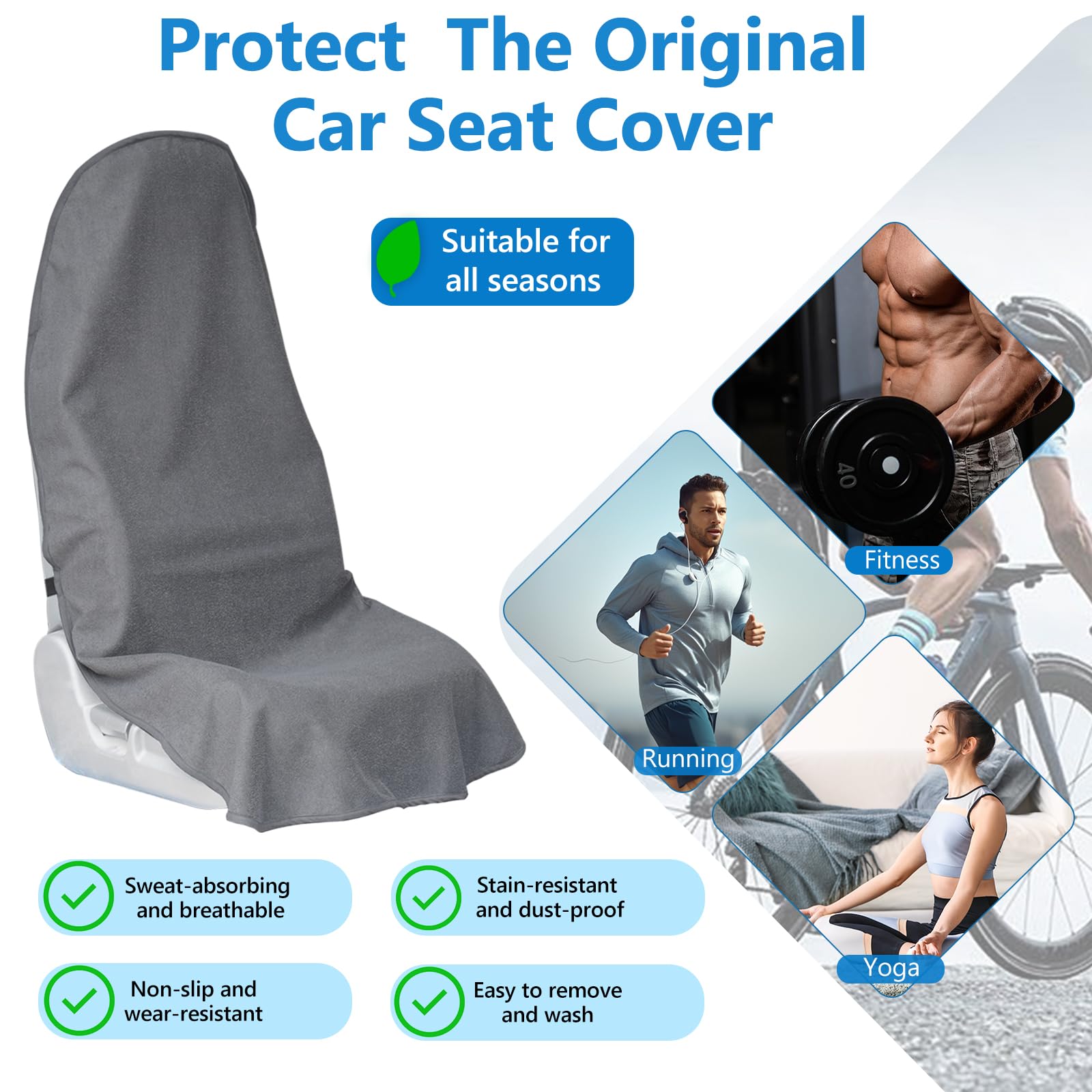 Teuaktty three-layer material cushions and dries quickly for on-the-go use.