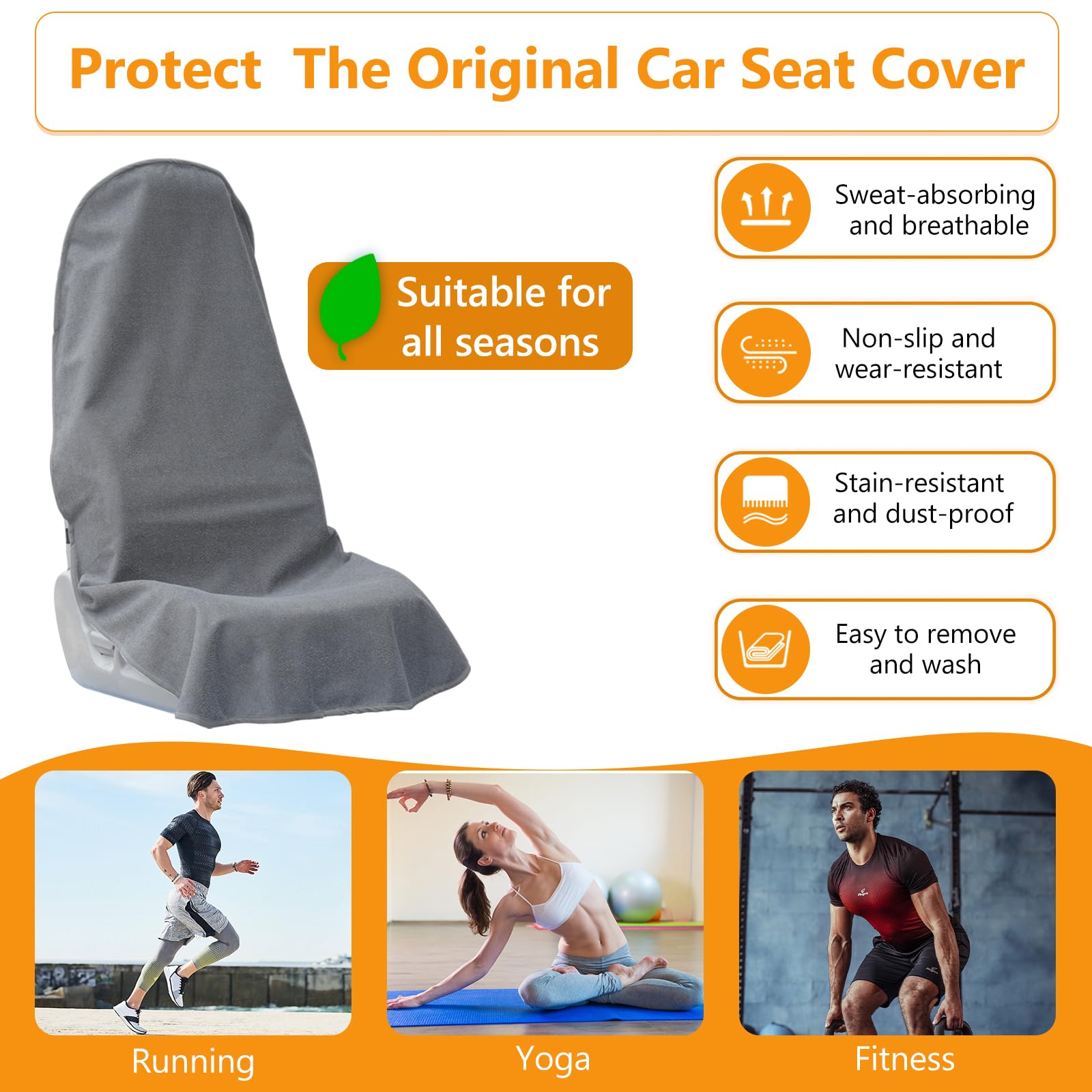 Teuaktty non-slip bottom keeps the cover in place during drives.