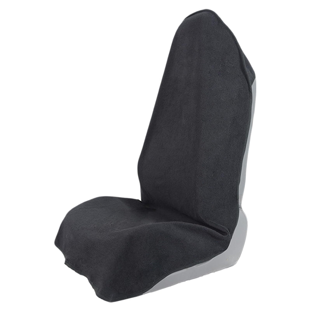 Teuaktty towel car seat cover on a sedan front seat protects against sweat and moisture
