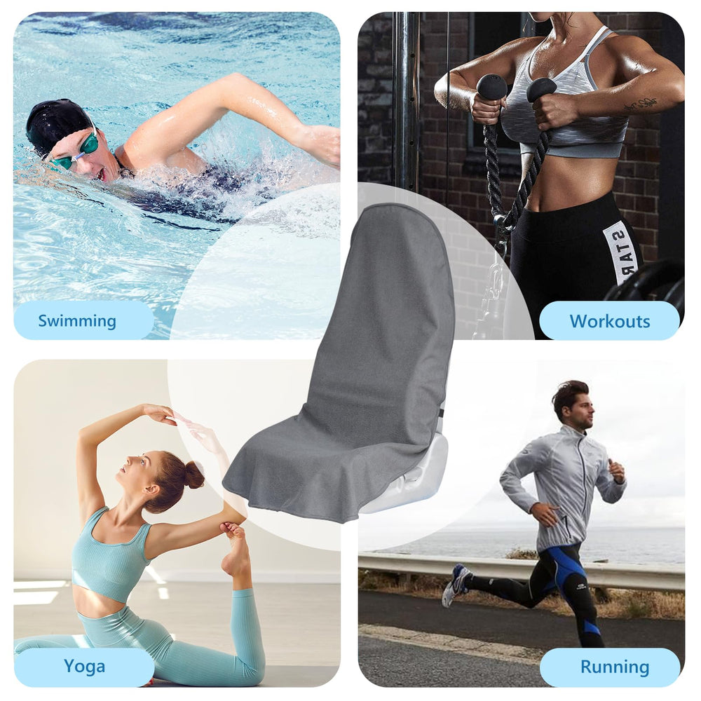 Teuaktty towel-top layer offers quick-drying comfort after workouts.