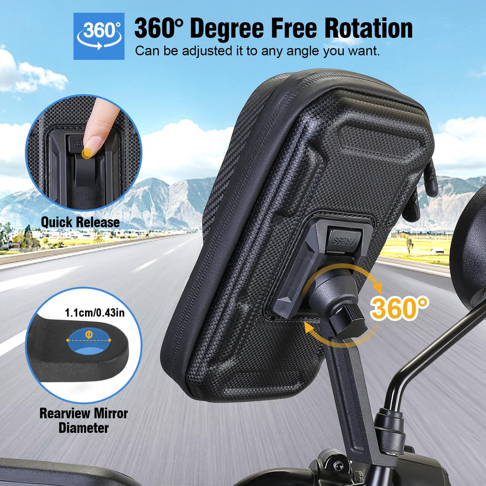 TEUEN waterproof phone bag seals against rain and dust during wet trips.