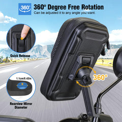 TEUEN waterproof phone bag seals against rain and dust during wet trips.