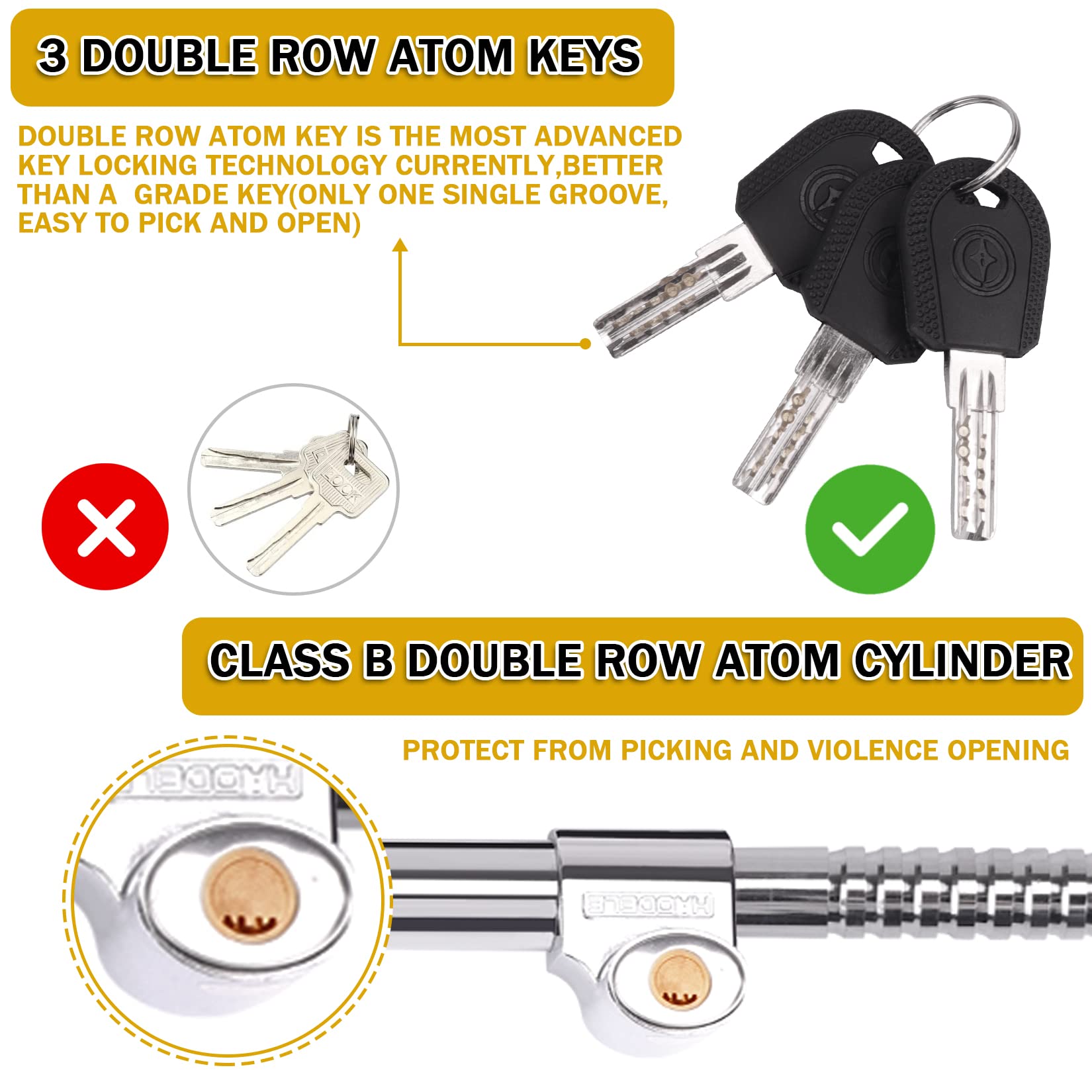 Tevlaphee durable lock uses aluminum and steel to resist tampering