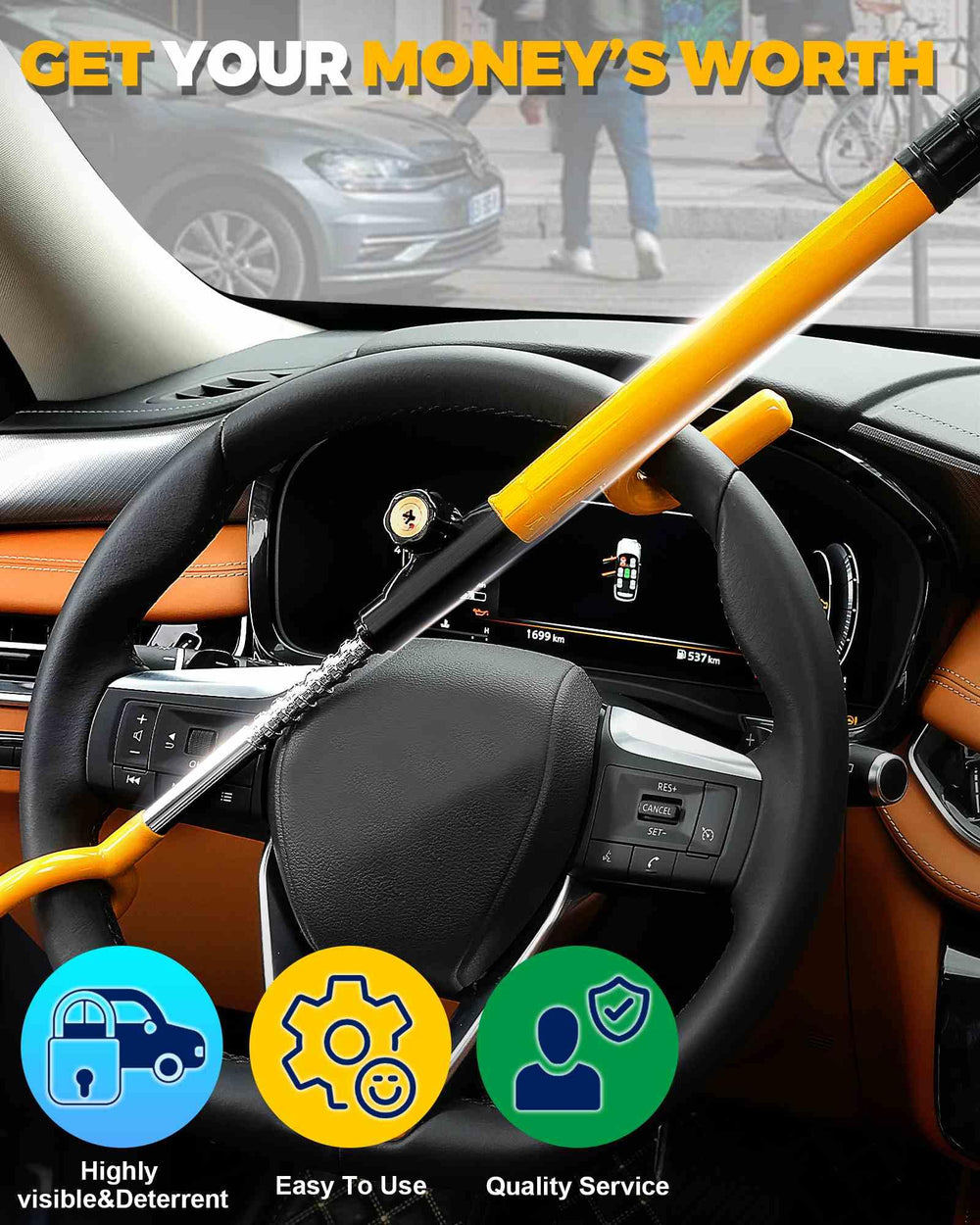 Tevlaphee compact design stores easily under seat or in a door pocket.