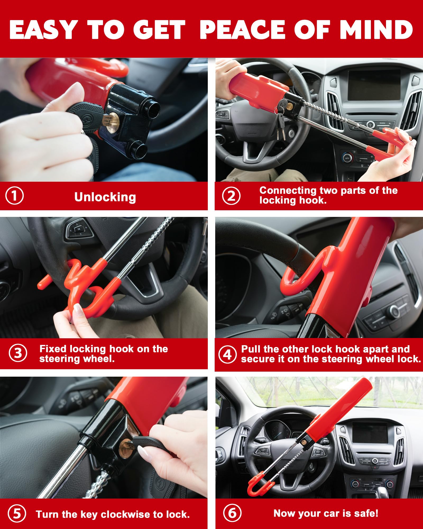 Tevlaphee lock made of durable steel with copper core for strong protection.