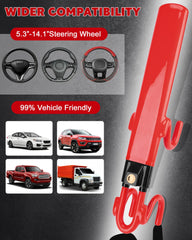 Tevlaphee lock, bright red for high visibility during day and night.