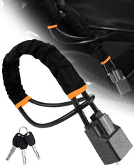 Tevlaphee steering wheel lock with durable metal shell for stronger protection.
