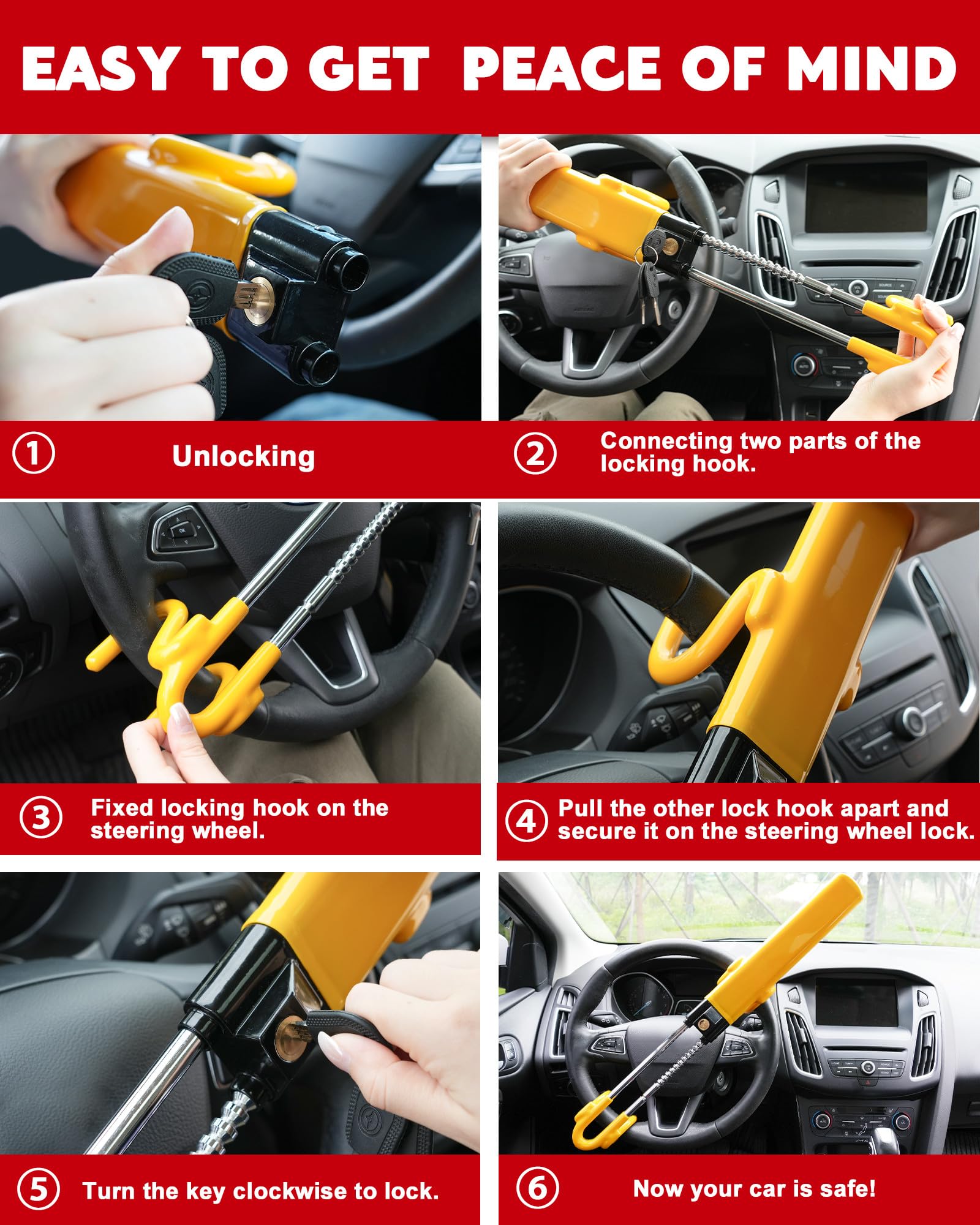 Tevlaphee steel core and copper lock offer durable anti-theft protection.