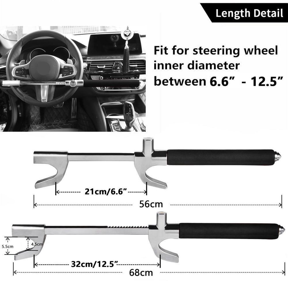 Tevlaphee lock in telescoping configuration, enabling quick 3-5 second installation.