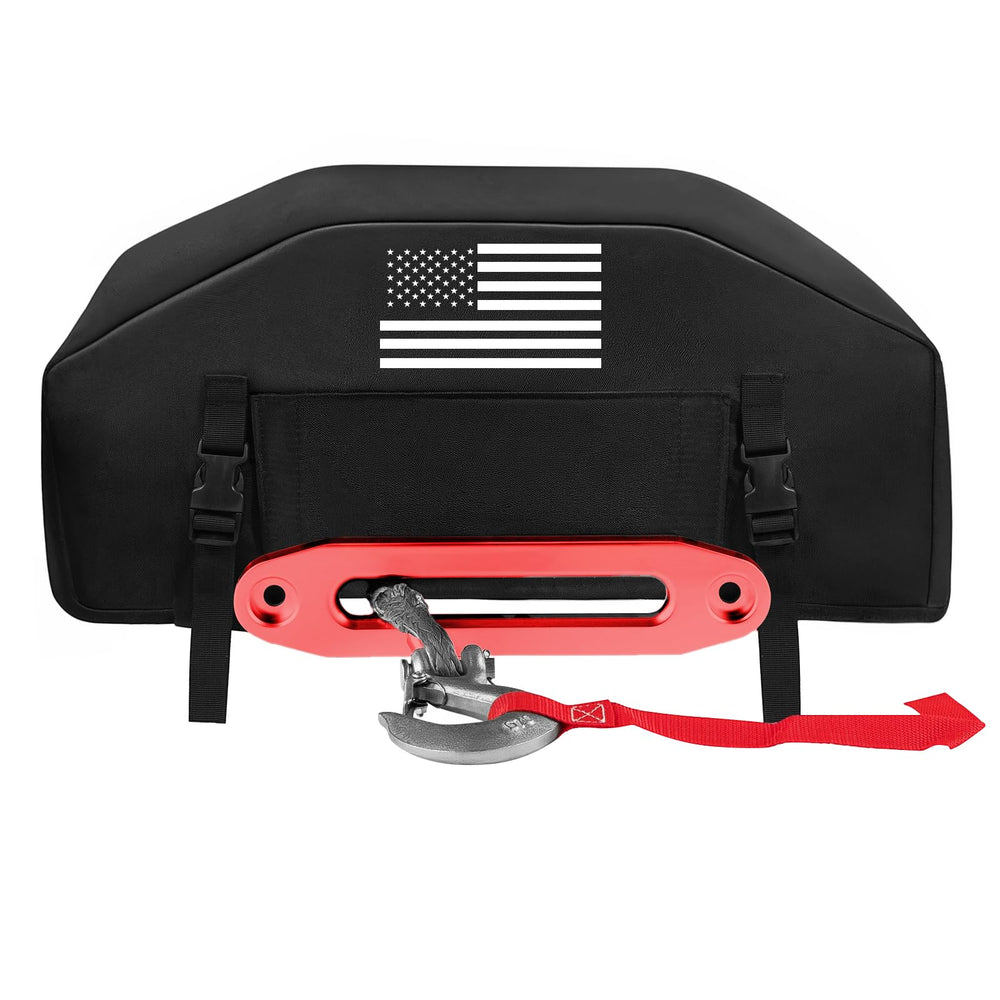Tewgug GEVINFA winch cover front view protects against rain and dust