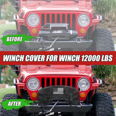 Tewgug GEVINFA winch cover right side clip shows secure fastenings for rugged use