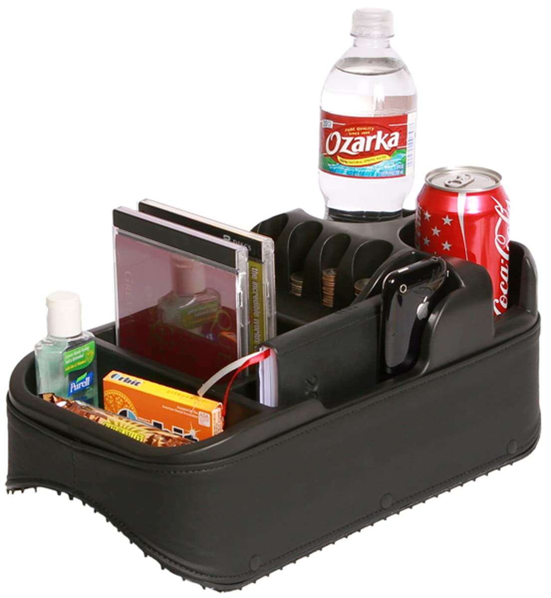 Texas Saddlebags Clutter Catcher front view shows accessible storage for daily gear.