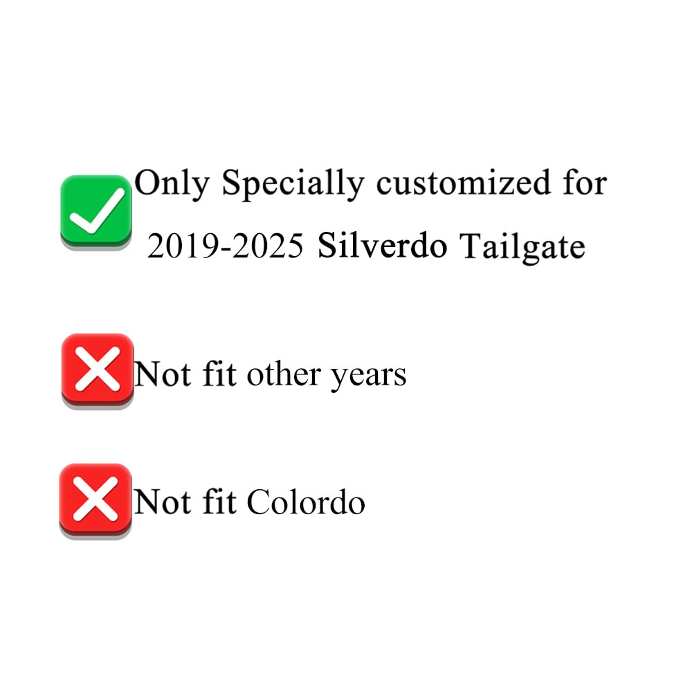Texflic Chevy Silverado tailgate emblem 3D insert adds rugged flag detail.